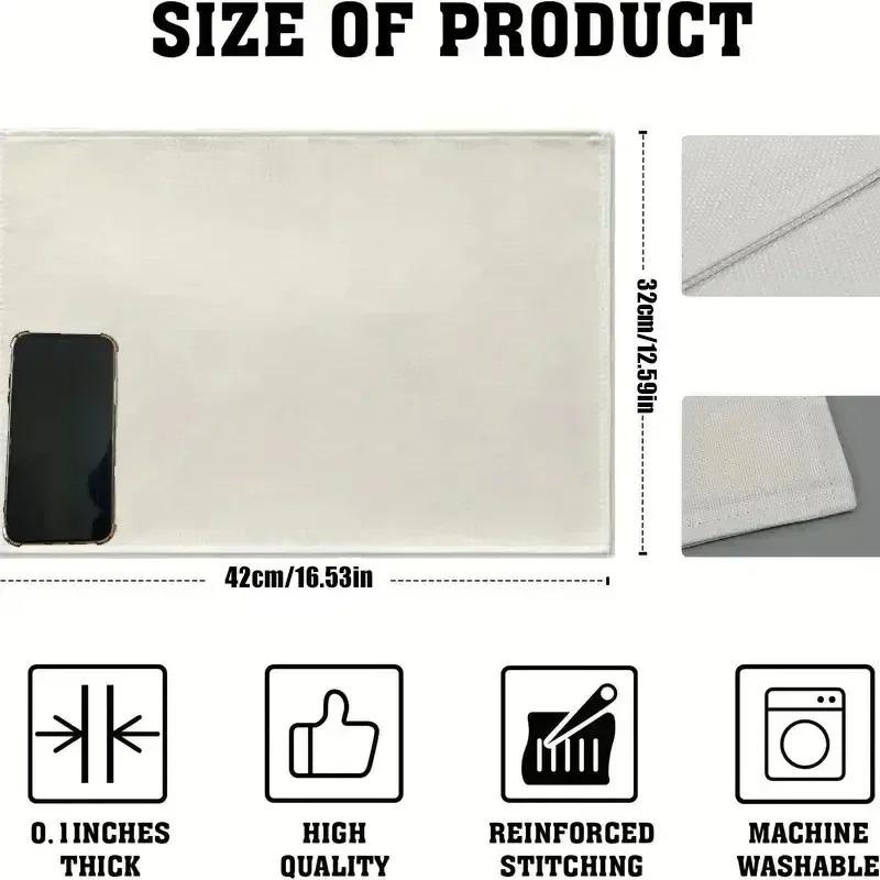 Beach Theme Placemats Set of 4 Summer Ocean Blue Coastal Sea Life Table Mats Heat-Resisting Non Slip Placemats