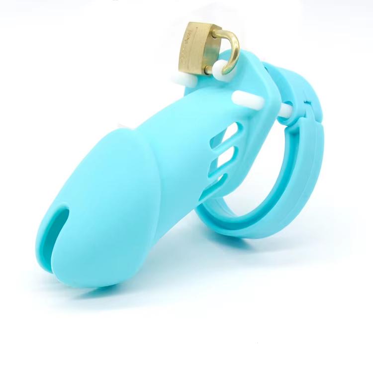 Silicone Chastity Lock for Men Sex Toys for Couples BDSM Chastity Cage