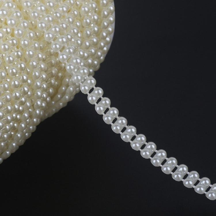 Imitation Pearls Beads Chain for Wedding Party Decoration Artificial Pearls Resin Beads for Art Craft and Jewelry Making