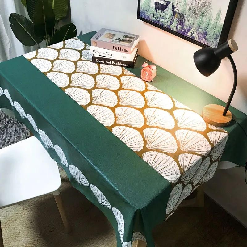 

Скатерть Водонепроницаемая, маслостойкая, не моющаяся и противоожоговая, прямоугольный стол, чайный стол, ткань для настольного коврика, прямоугольный коврик для домашнего стола из ПВХ 138cm*180cm