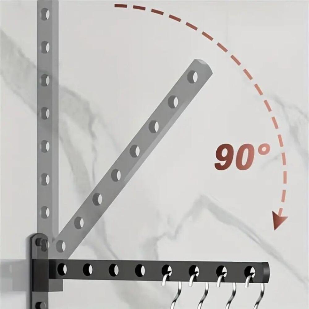 No Punching Required Clothesline Invisible Folding Clothes Drying Artifact  Balcony