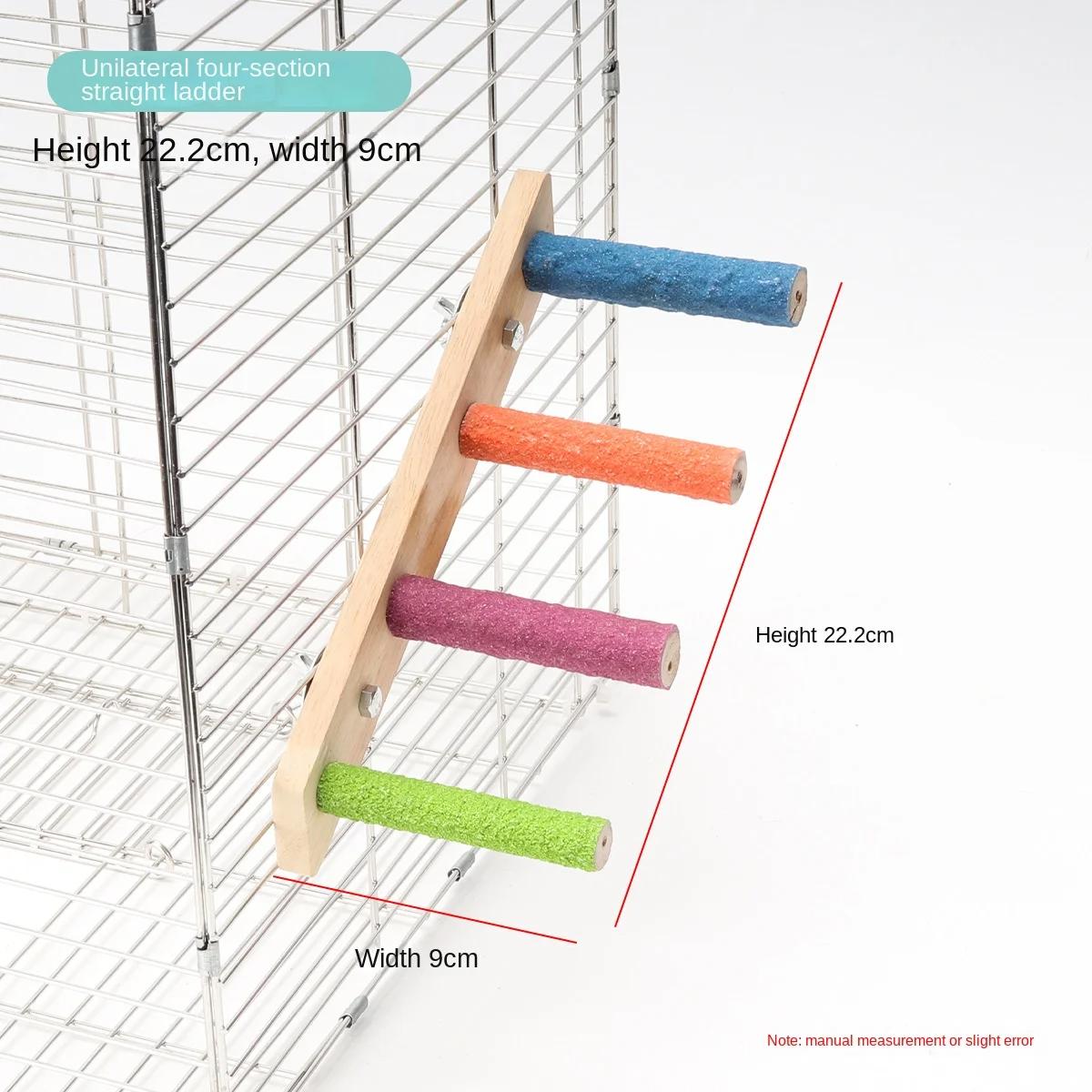 

4/6/8 Step Bird Climbing Ladder Pet Interactive Ladder Parrot Grinding Claws and Teeth Climbing Toy Interactive Bird Accessories