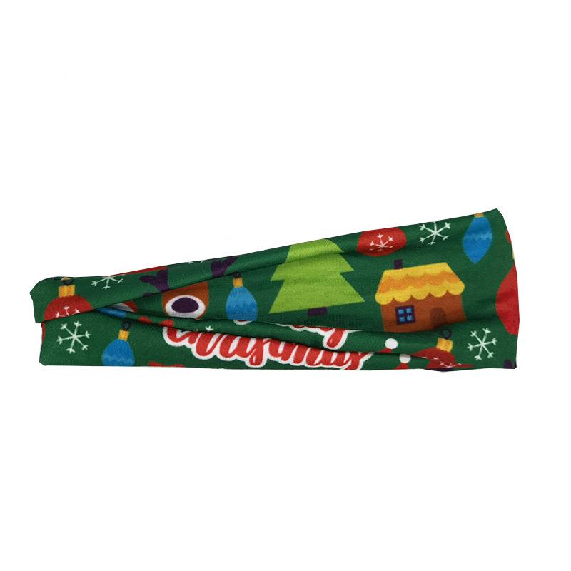 European & American Christmas Sweatband: Fitness, Yoga, Running Sports Headband