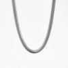 Hot Selling Luxury 4 Mm Snake Chain Jewelry Women Soft Stainless Steel Silver Necklace