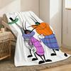 O-oggys and the Cockroaches Throw Lightweight 240g Flannel Blanket Soft Skin-friendly for Summer Cooling