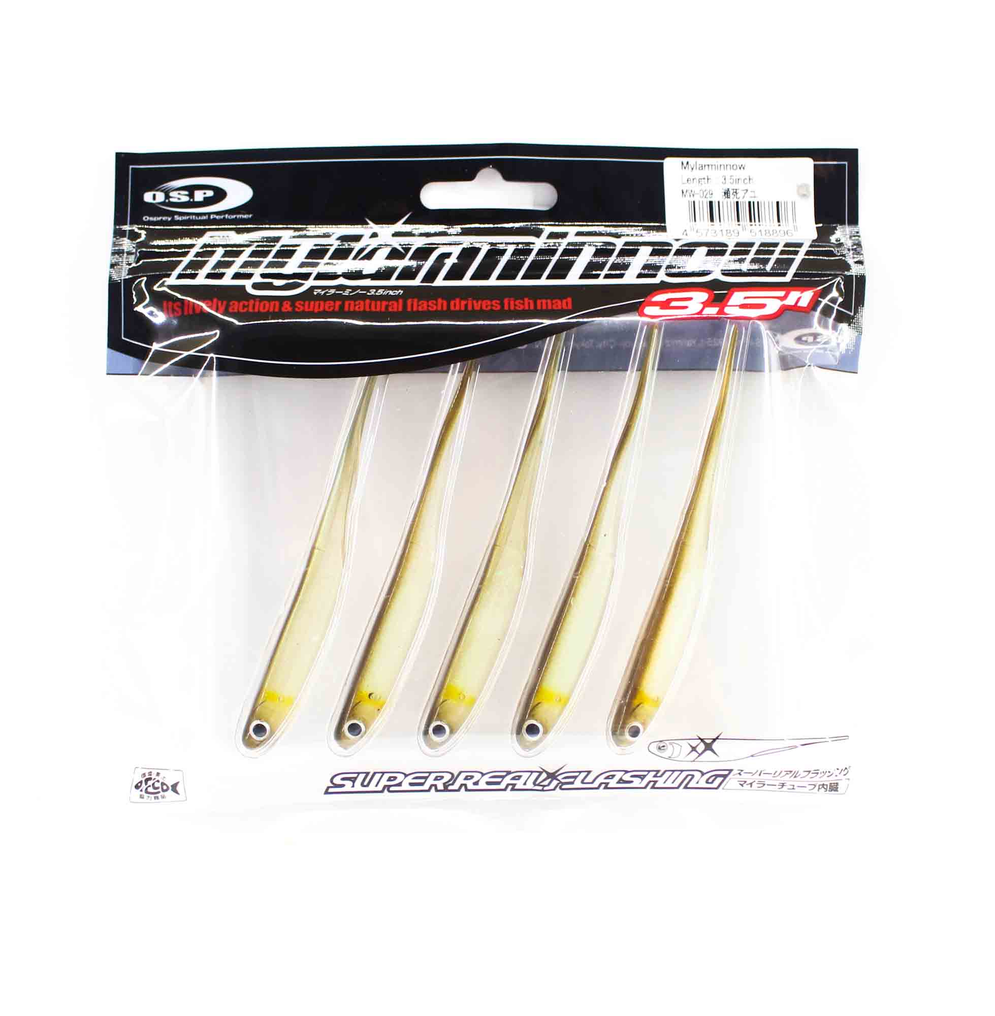 

OSP Мягкая приманка майларовый гольян 3,5 дюйма MW-029 (8896)