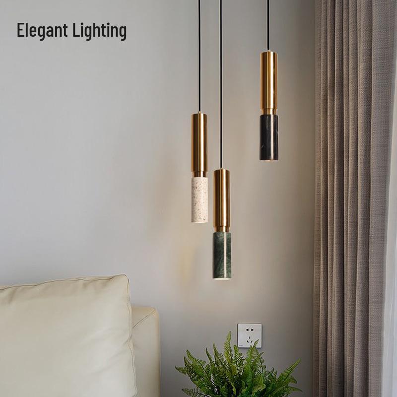 Modern Minimalist Marble Pendant Light for Nordic Bedroom, Dining Room, or Bar Counter