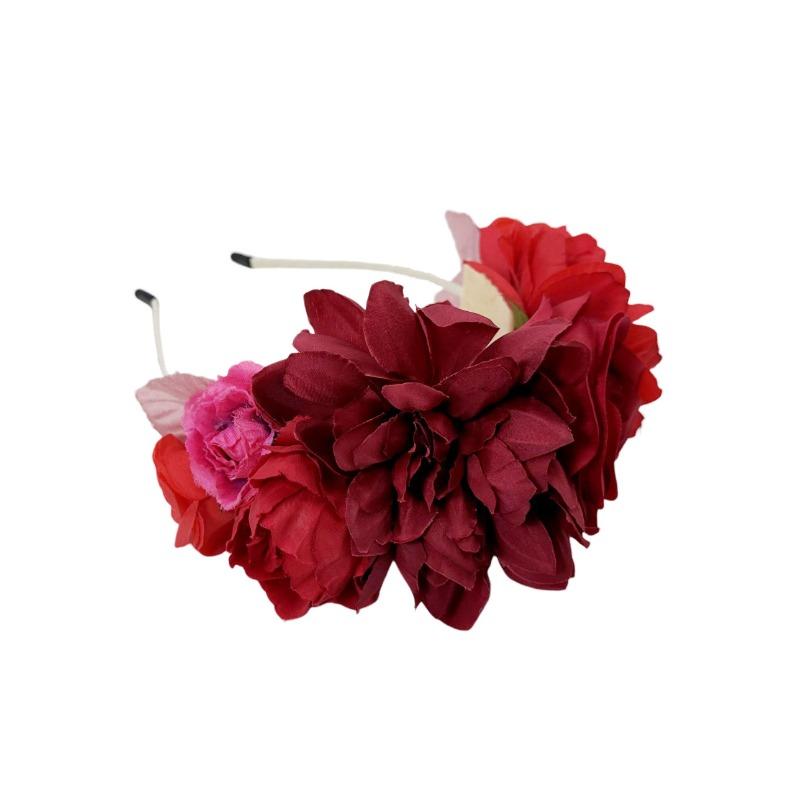 Spring and summer new gradual change simulation flower headband, wedding party photo headgear