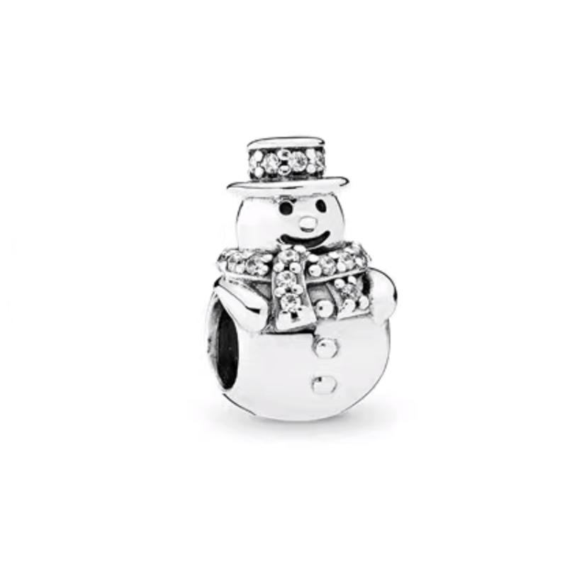 Snowman Sled Santa Claus Christmas Collection Charm Bead Pendant Fit Original European Jewelry Diy Making Unique Gift