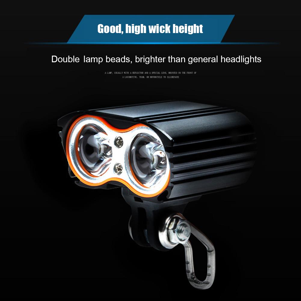 LED Mountain Bike Headlight Lamp 5V-48V Waterproof Night Warning Floodlight