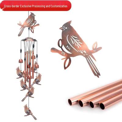 Animal Wind Chime Hanging Ornament - Creative Garden Decoration with Metal Bell Pendant