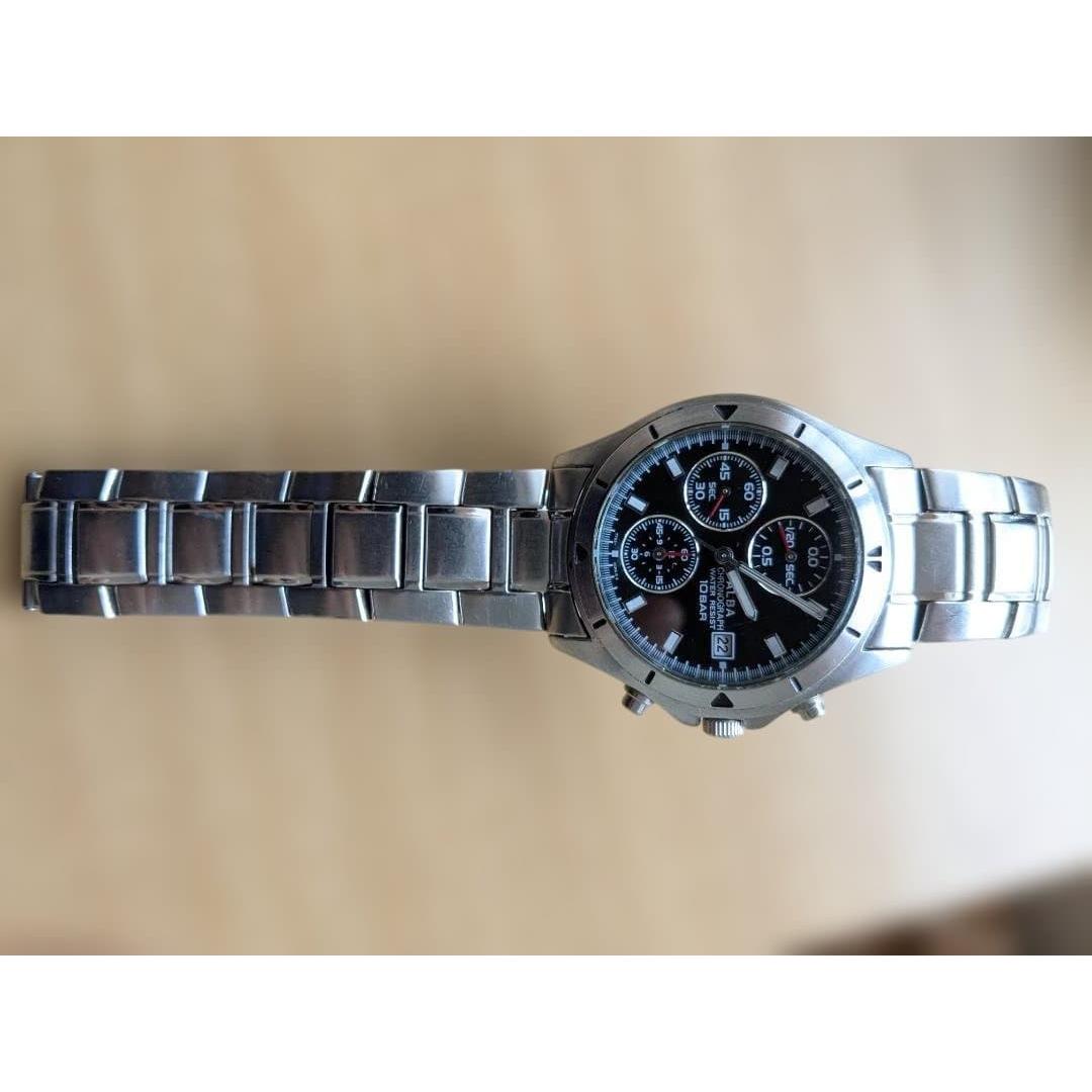 ALBA quartz watch stainless steel band