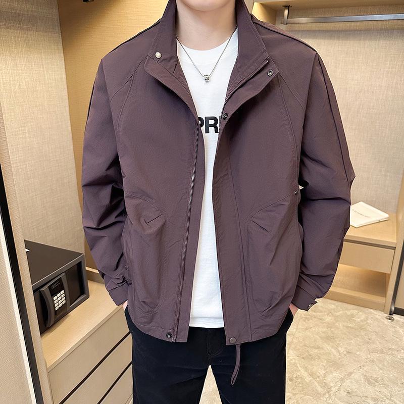 2026 Men's Stand-Up Collar Spring Jacket - Trendy Casual Outerwear