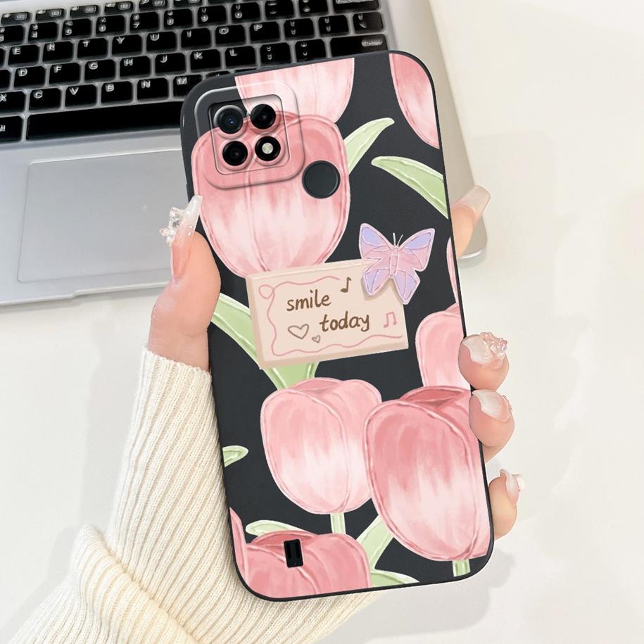 For Realme C21 RMX3201 Case Realme C25 Cover Popular Sunflower Soft Silicone Phone Case For Realme C25S C25Y C21Y C 21 C 25 Capa