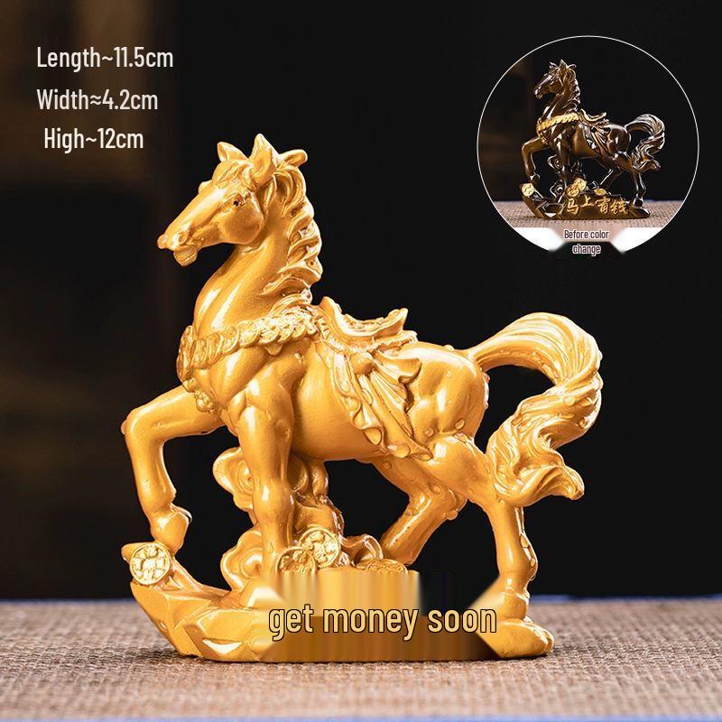 Color-Changing Golden Toad Tea Pet Ornament Standard