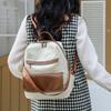 Commuter Backpack Large Capacity Women's Soft Leather Backpack