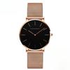 Japan Quartz Movement High Quality  Women Steel Mesh Rose Gold Waterproof Ladies Watch