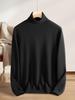 Men's 100% Pure Cashmere High-Neck Sweater - Autumn/Winter White Knit Base Layer