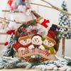 Cartoon Christmas Figures, Old Man Rattan Wreath, Tree and Window Decor Pendants