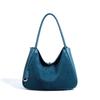 New Stylish and Simple Versatile Genuine Leather Handbag, Cowhide Frosted Single Shoulder Crossbody Commuter Bag