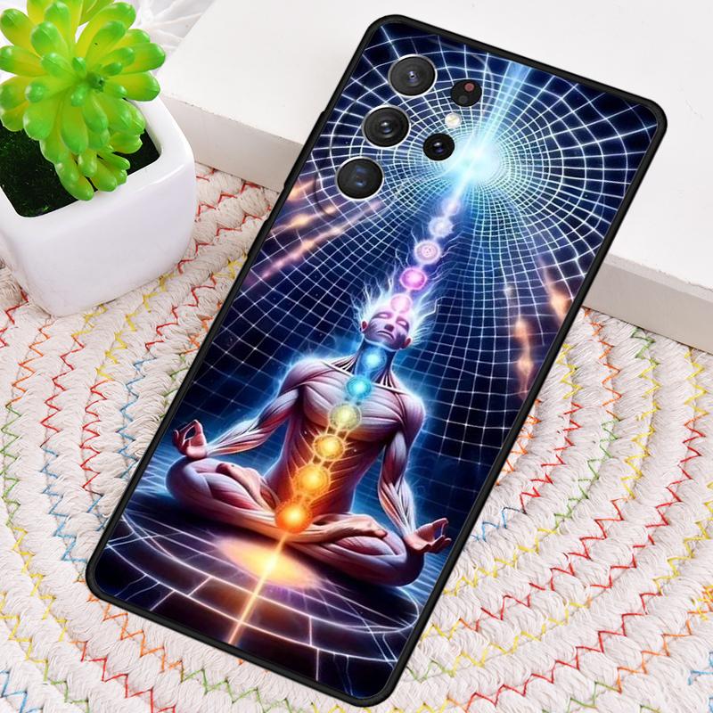 Mandala Chakra Yoga Silikon Handyhülle Für Samsung Galaxy note 10 pro S26 S25 S24 S23 S22 S21 Plus S25Ultra Capa Cover
