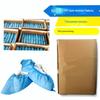 100pcs Plastic Shoe Cover Disposable Thickened Plastic Cleaning Overshoes One Size Foot Cover For Home