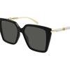 Gucci Double G Element Combined Design Recycled Acetate Butterfly Sunglasses Women Sunglasses Black GG1967S001