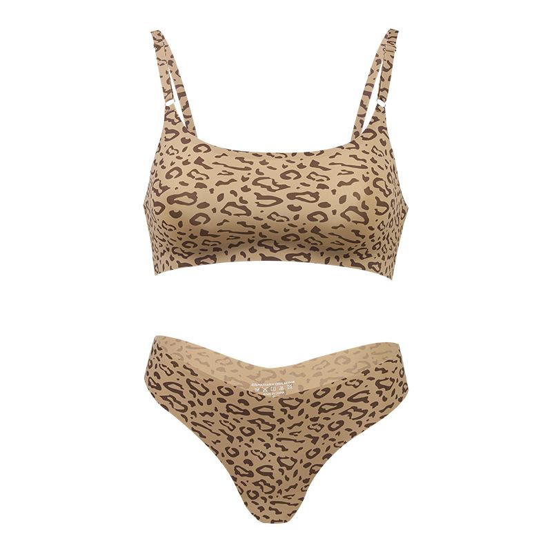 

Высококачественный новейший дизайн, размер США, стильный, сплошной ледяной шелк, бесшовный беспроводной бюстгальтер и комплект женского нижнего белья S