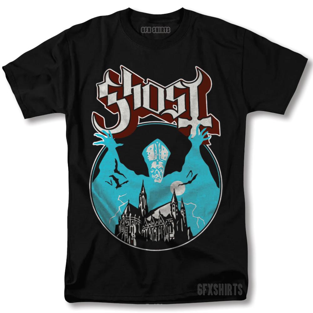 Ghost Shirt Opus Heavy Metal Rock Tour Vntg Graphic Design T-Shirt