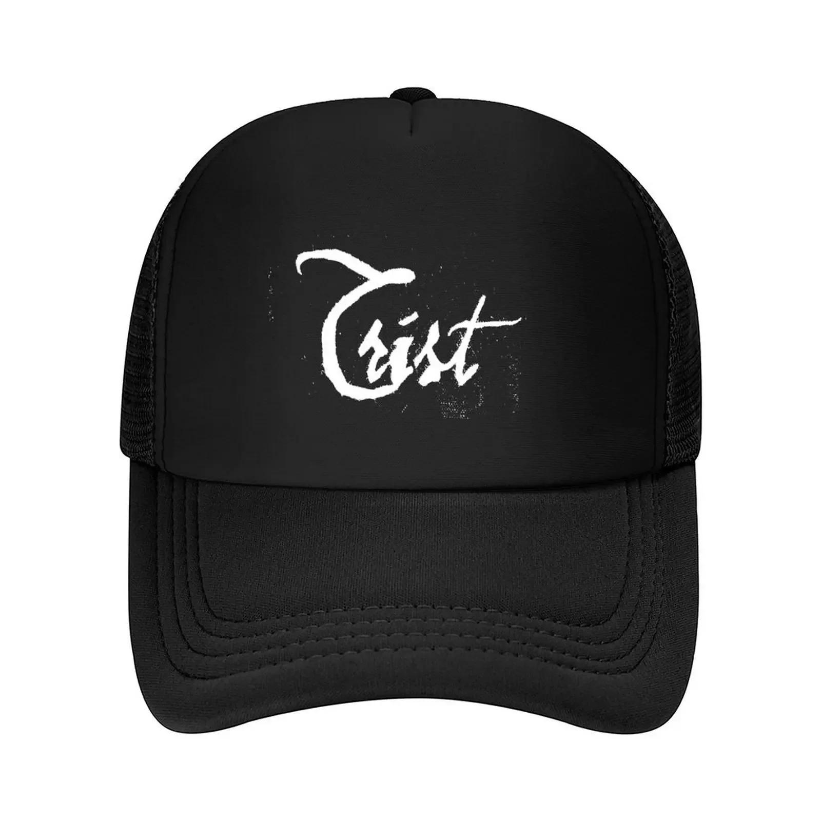 TRIST distressed black metal logo text Baseball Cap dad hat hats for Unisex Golf Cap Horse Hat Caps For Women Unisexs