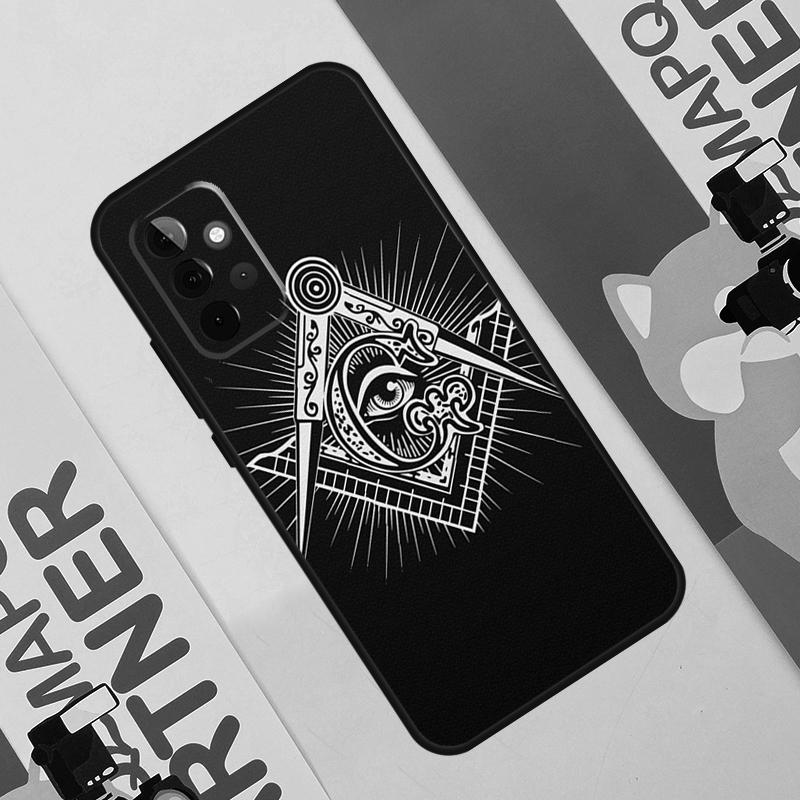 Freemasonry Logo Symbol Case For Samsung Galaxy A52 A32 A12 A56 A36 A16 A13 A23 A33 A53 A54 A34 A14 A15 A35 A55 A17