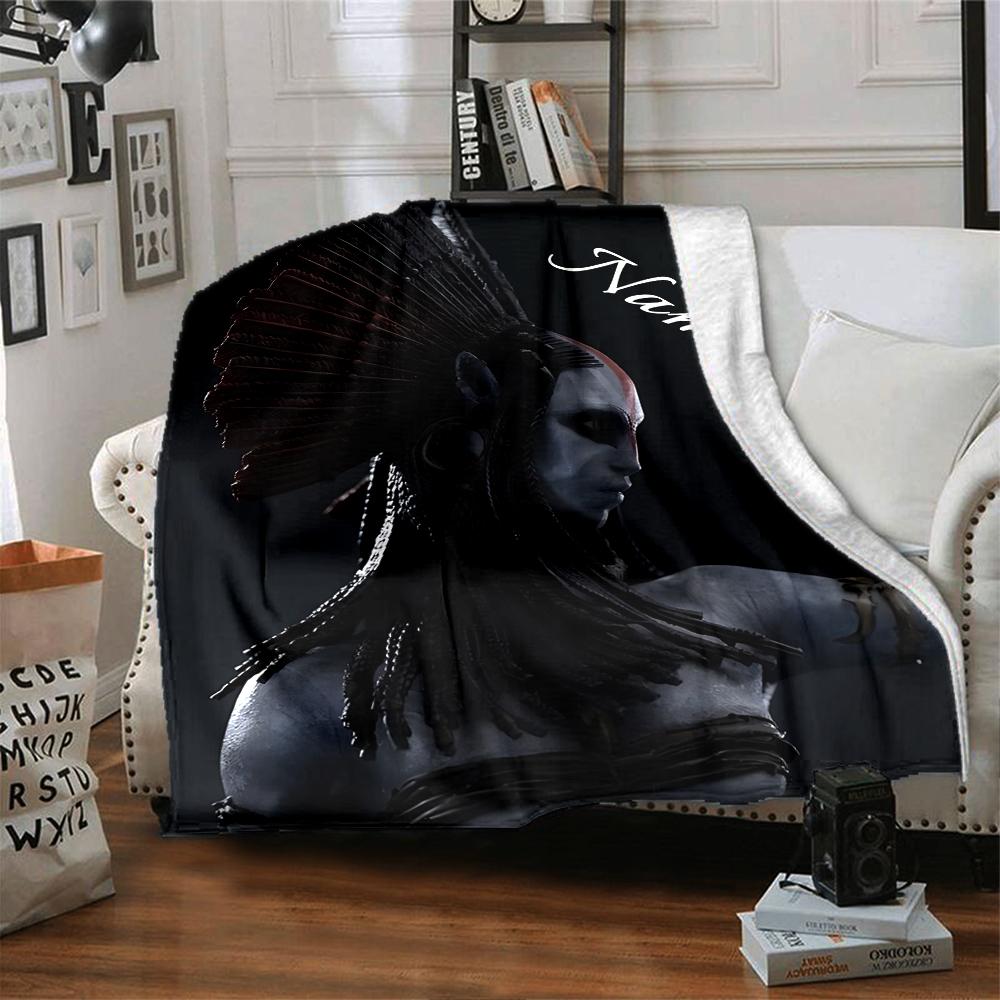 Custom Name Avatar Water'S Journey Party Blanket For Couch Bed Plush Cozy Fuzzy Blanket Super Soft Warm Blankets For Fall And Winter 0916290