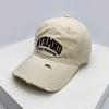 Spring and Summer Style Old Ripped Soft Top Baseball Hat for Women Korean Style Little Casual and Versatile Couple Baseball Cap