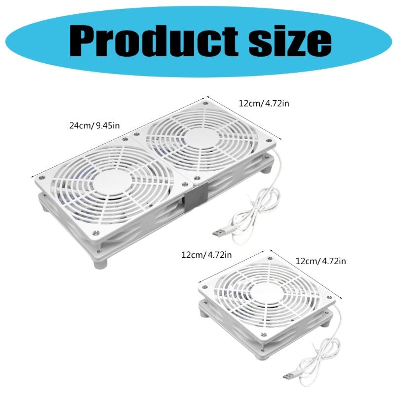 5V USB PC Router Fan Cooling Fan 1800rpm Speed Portable Cooling Fan Replacement for Router Modem TV Box Electronics