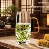 Eight Thousand Lines High Borosilicate Glass Green Tea Mug