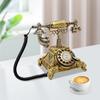 Vintage Retro Turntable Decor Telephone, Multi-function Rotary Phone with Redial for Home, Office, Cafe & Hotel,Unique Gift Idea