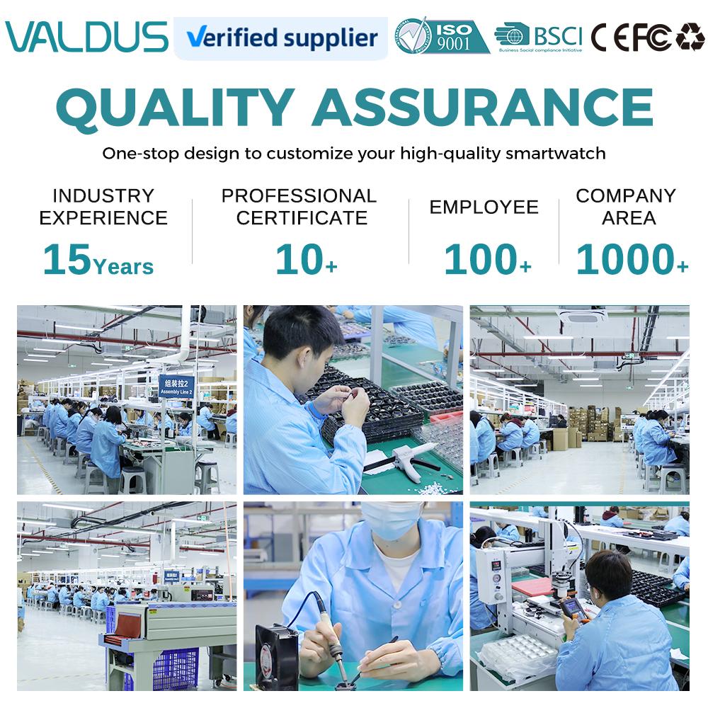 VALDUS ODM/OEM VS13 Blood Oxygen Blood Pressure Health Monitoring Fitness Tracker Watch AI Voice Assistant Fashion SmartWatch