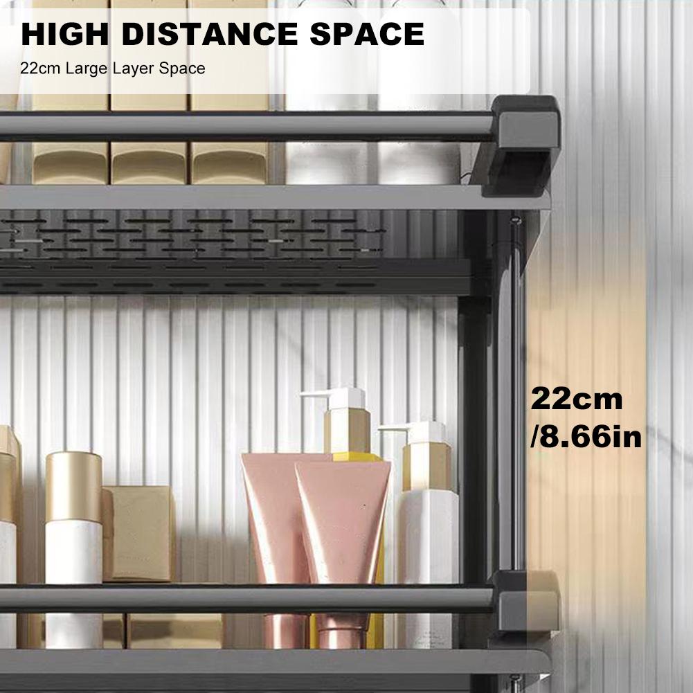 Koupelnový úložný stojan Nástěnný nerezový stojan na ručníky na WC Koupelna Kuchyň Závěsný