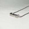 Vingt six Avril 3-n18 clear bold baguette necklace