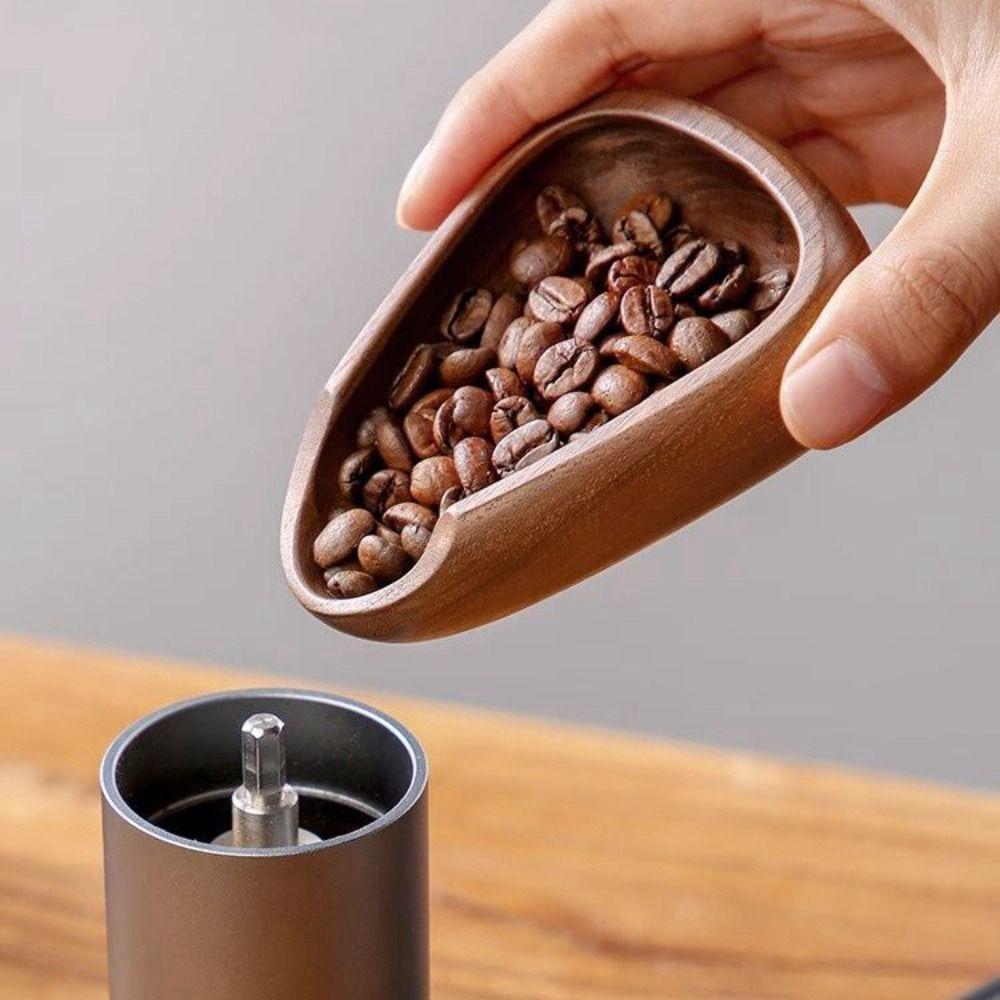 Anti-fall Coffee Bean Dosing Saucer Shovel Design Coffee Bean Spoon  Coffee Brewing