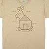 Monty Python And The Holy Grail Movie Trojan Rabbit Plans Tan T Shirt New Unworn
