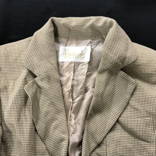 Vyrobeno v Japonsku Harrods Tailored Blazer Dámské M Béžové Formální(POUŽITÝ)