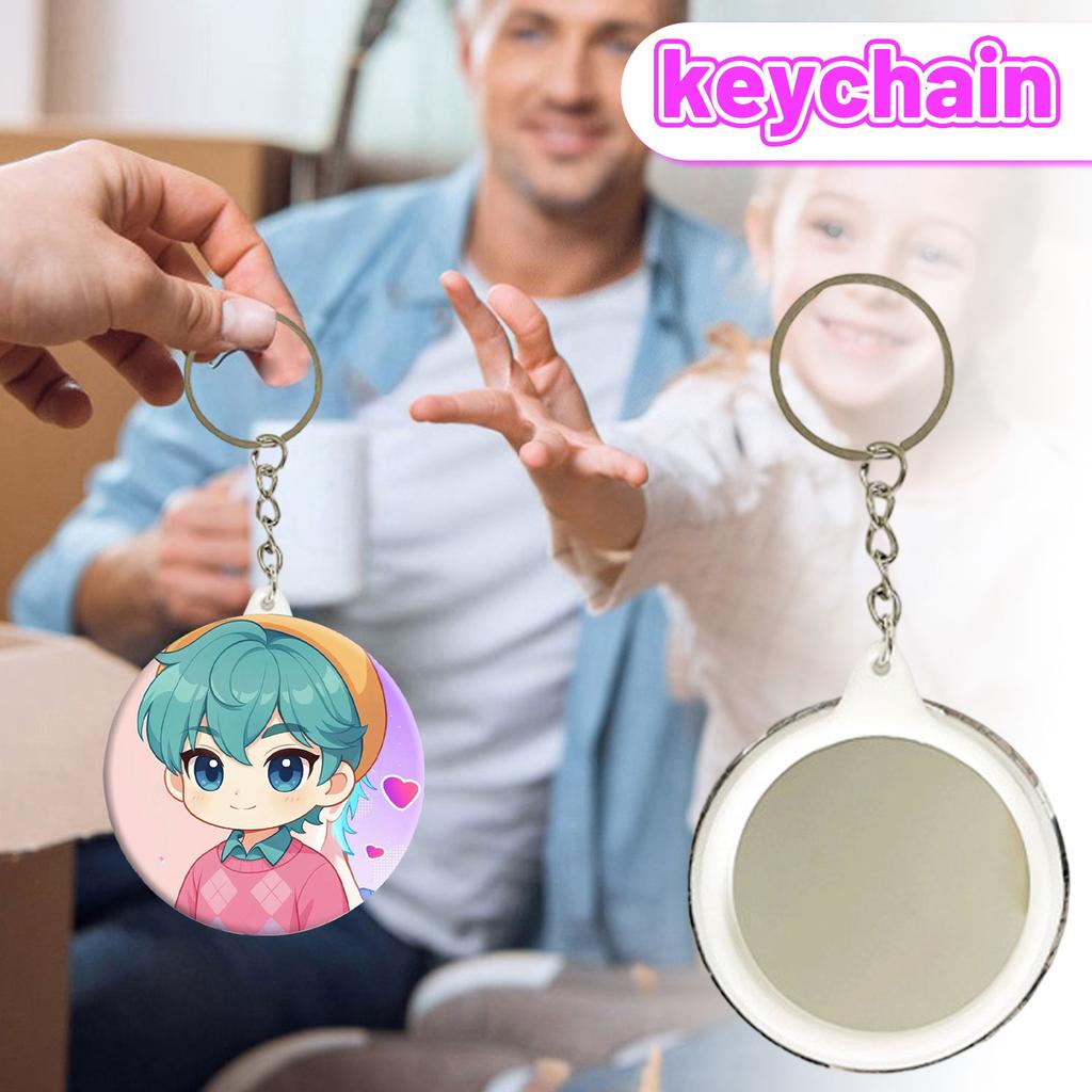 Boys Anime Pendant Keychain Holder Car Keychain Mobile Phone Bag Pendant Cute Kawaii