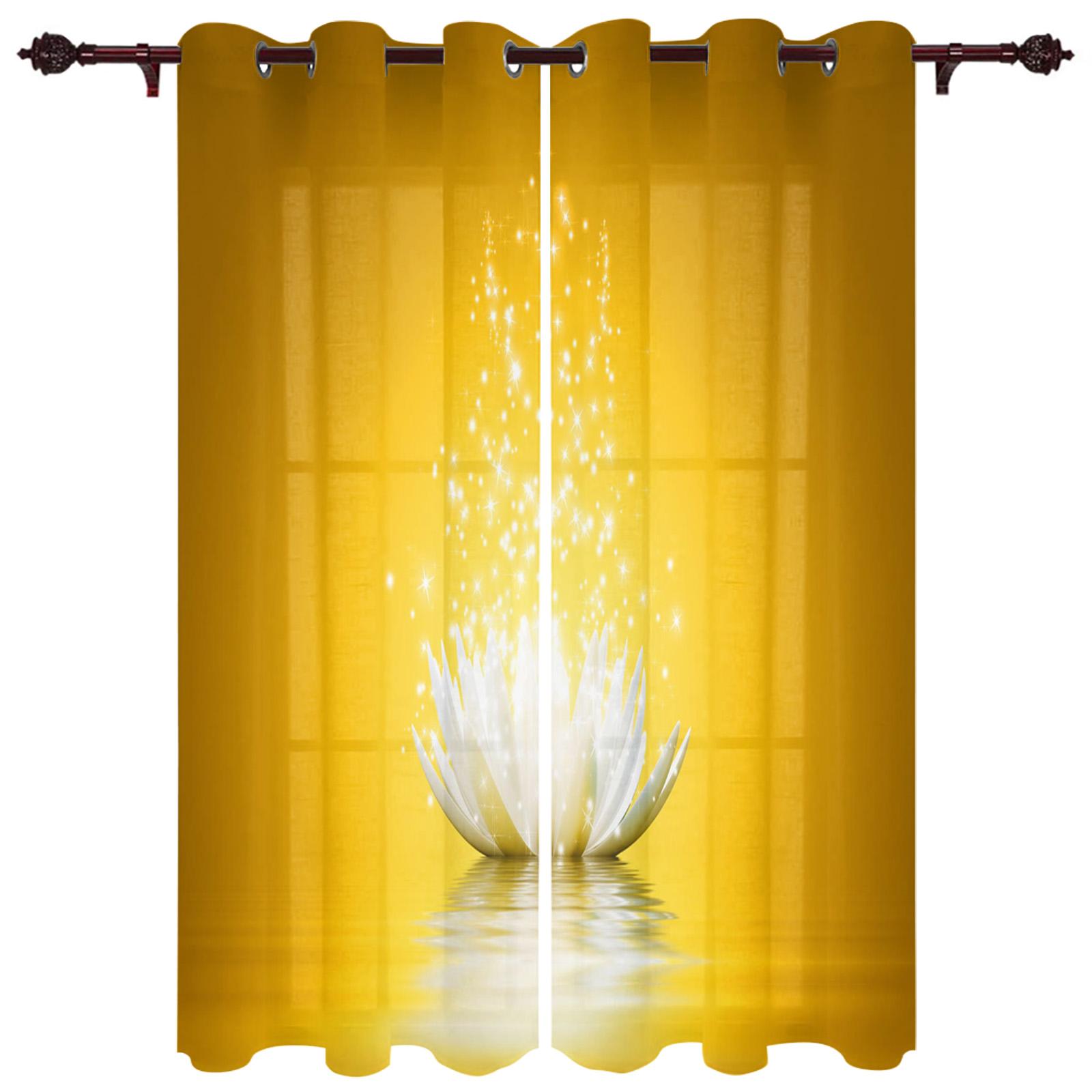 Шторы на окна Zen Stones White Lotus Home Decor Шторы для спальни Шторы на кухню Шторы — фото 17