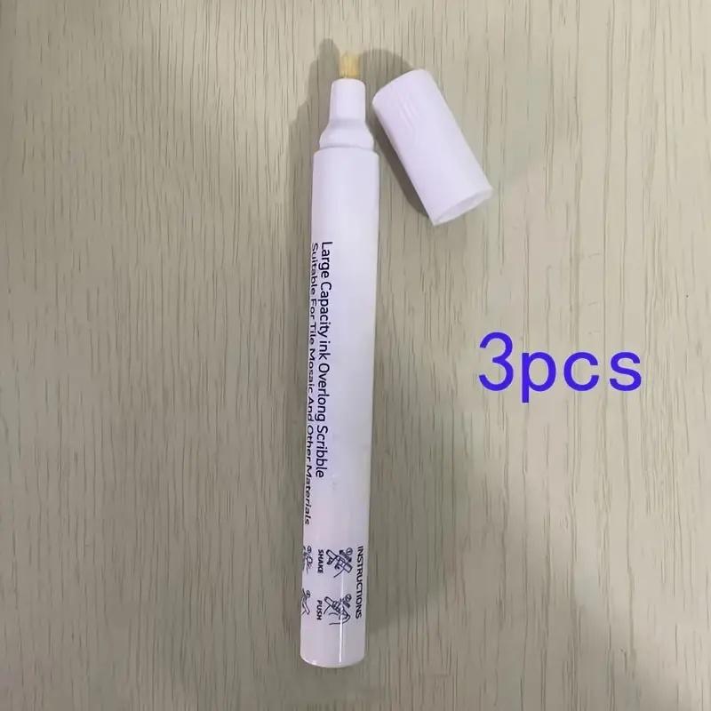 3pcs White Grout Repair Pens, Tile Grout Sealer & Refinisher for Bathroom, Kitchen, Porch Tiles белый