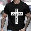 Y2k T-shirts for Men Clothes Short Sleeve T-shirts for Men Women's Tops Woman Jesus Saved My Life Unisex Oversized T-shirt Tops