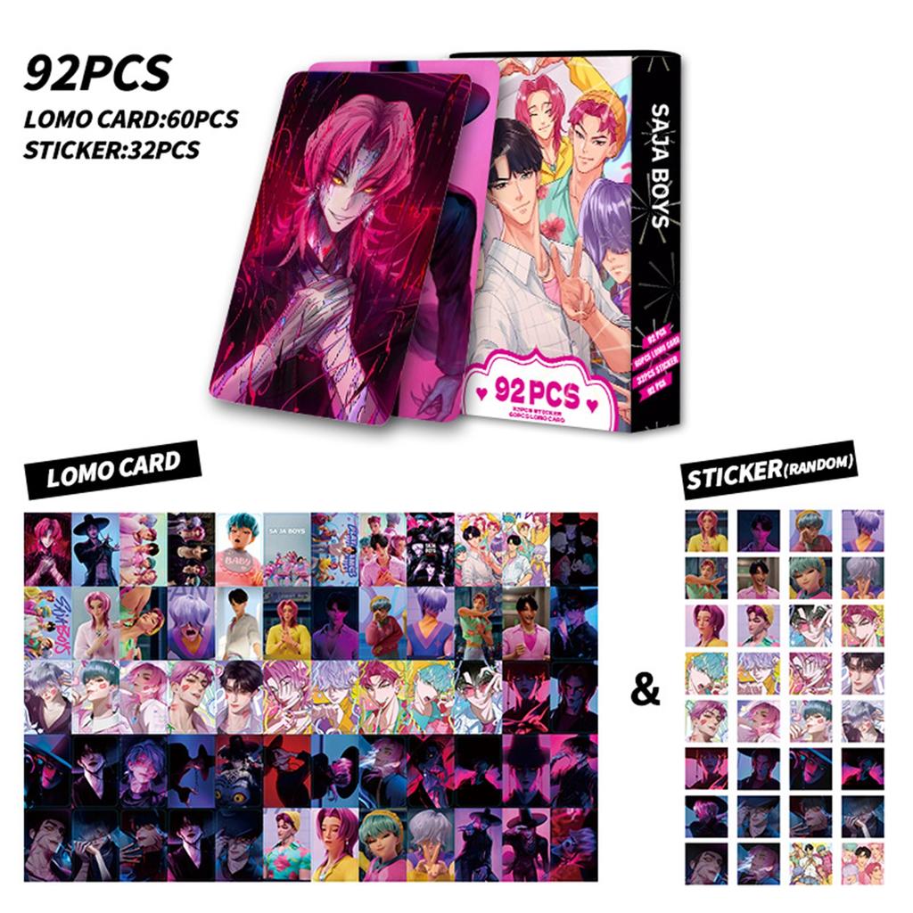 62 LOMO Cards 32 Stickers SAJA BOYS Shaka Men's Group Witch Hunting Women's Group Double-sided Small Card Saja Boys Photo Card Sticker Greeting Card