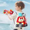 Non-toxic 1 Set Cartoon Backpack Water Gun Fire Truck Airplane Summer Vacation Beach Water Children's Toy Water Gun