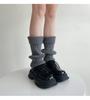 Socks cover women's y2k wear leg cover women's pile socks jk spice girl boot cover knitted medium tube calf socks spring and autumn