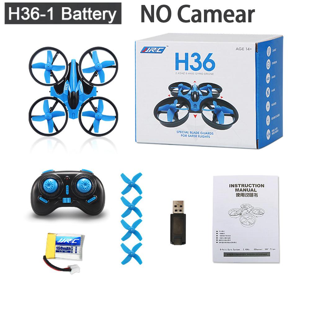 Genuin H36 Mini Drone with Light Remote Control Ship 3 Modes 2.4G Quadcopter 360° Flips and Rolls Helicopter UAV Rc Full-coverage Protective Ring